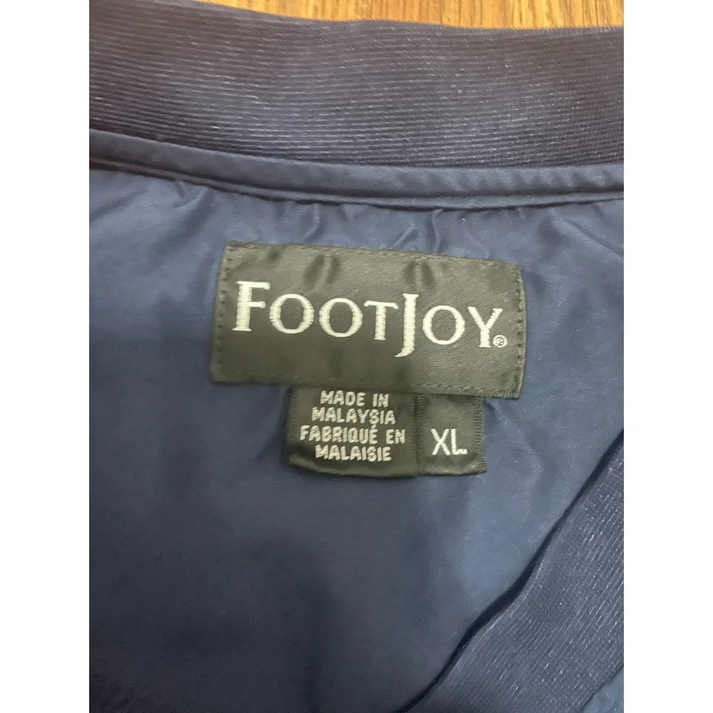 FootJoy Pullover Mens Extra Large Windbreaker Golf V Neck Navy St Thomas USVI